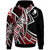 Yap Hoodie Tribal Flower Special Pattern Red Color Unisex Red - Polynesian Pride