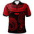 Yap Polo Shirt Unique Serrated Texture Red Unisex Red - Polynesian Pride