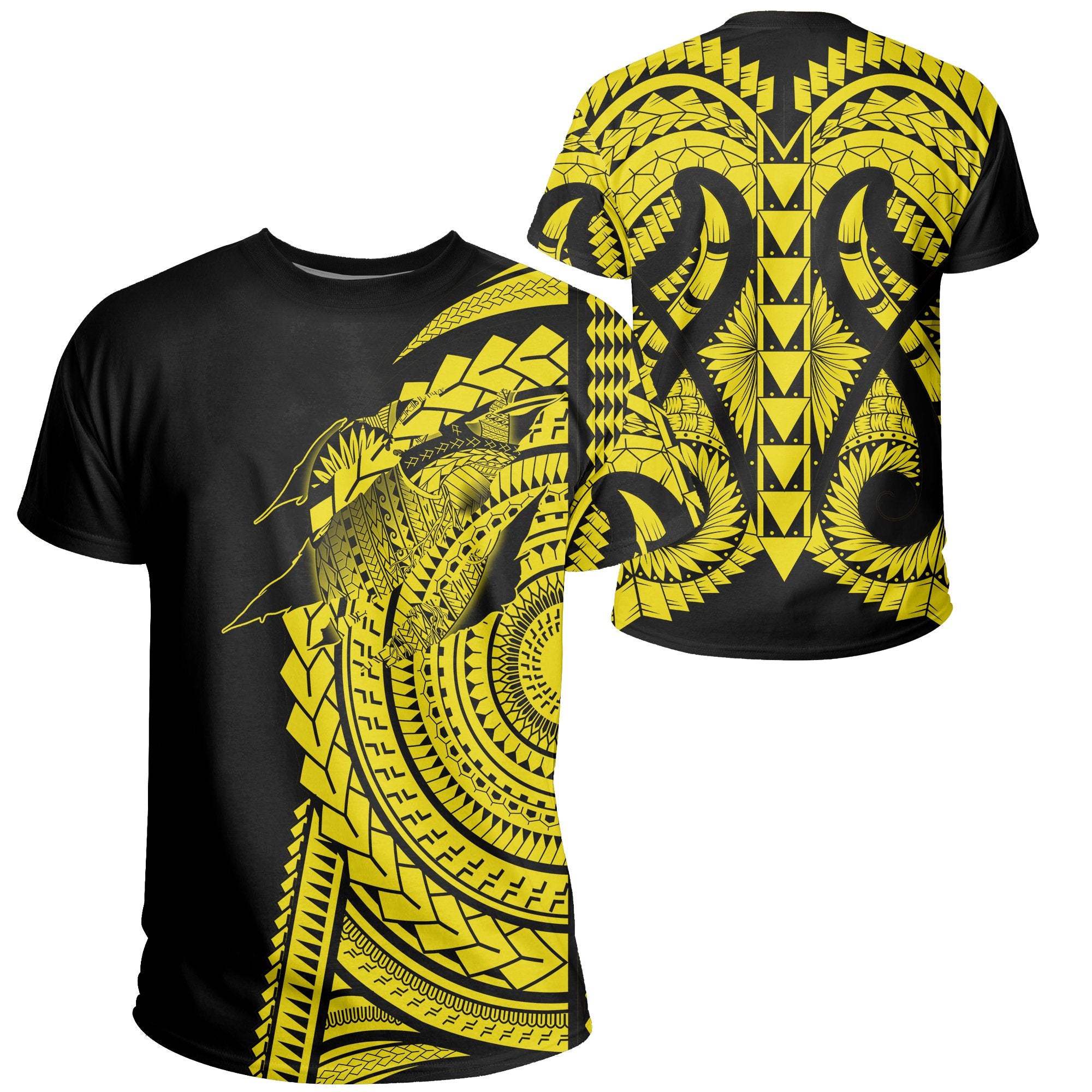 Hawaii Polynesian In My Heart T Shirt Ryan Style Yellow Unisex Yellow - Polynesian Pride