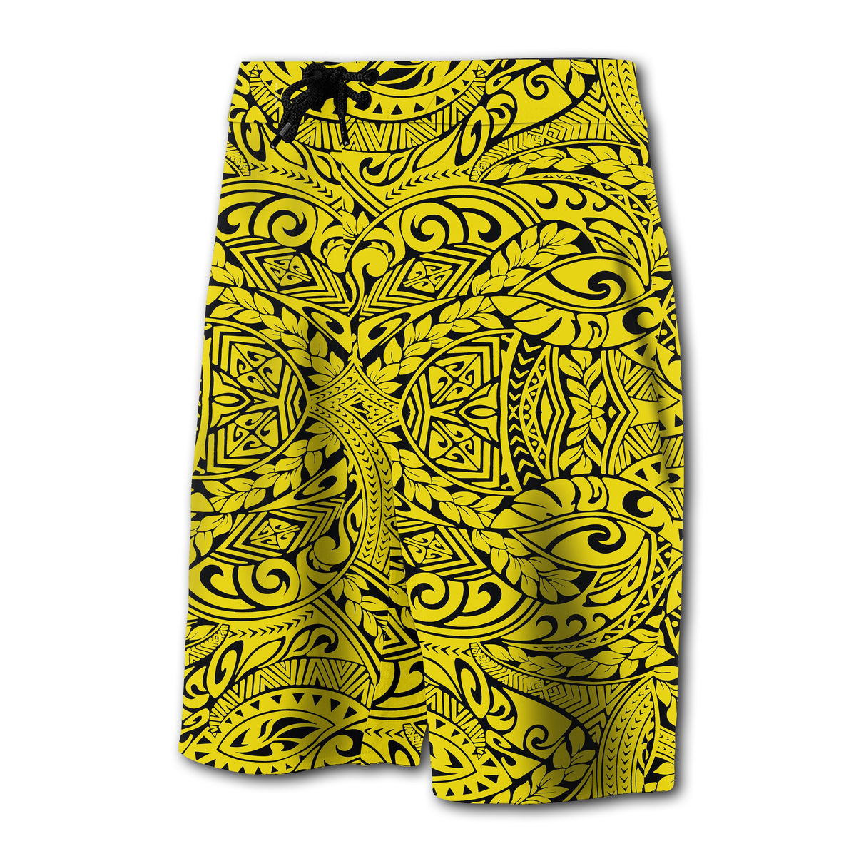 Hawaii Polynesian Culture Board Shorts Yellow - Polynesian Pride
