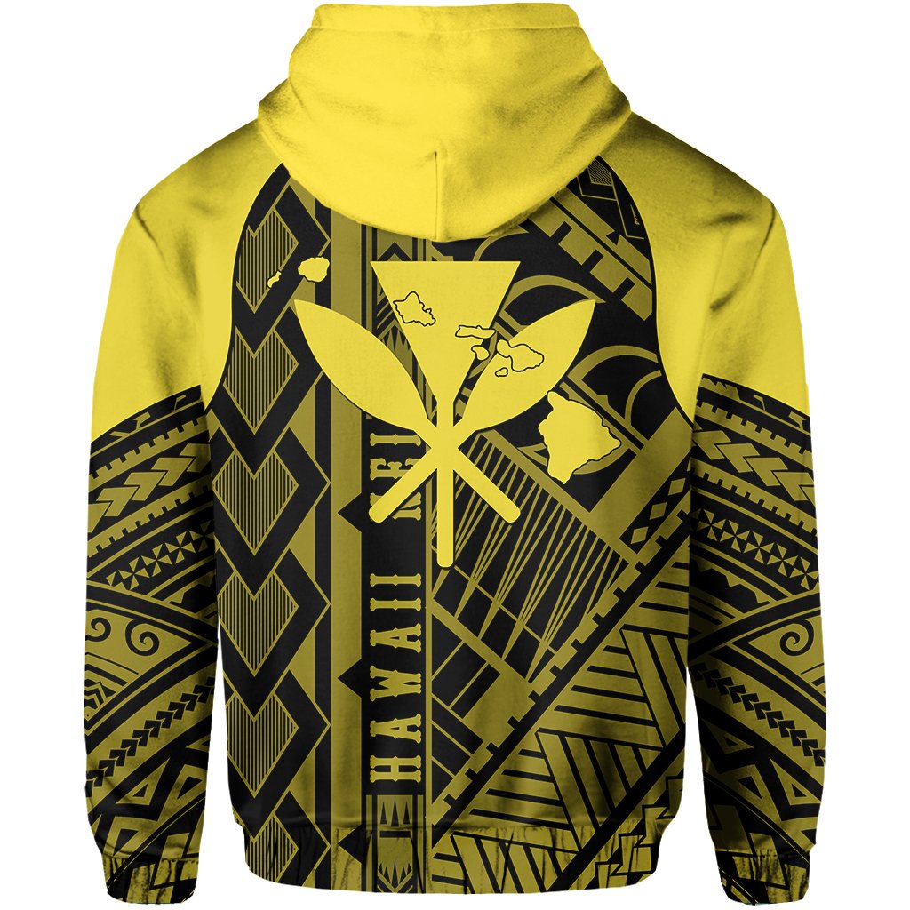 Hawaii Nei Hoodie Polynesian Yellow - Polynesian Pride