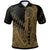 Nauru Custom Polo Shirt Gold Color Symmetry Style Unisex Black - Polynesian Pride