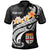 Fiji Custom Polo Shirt Viti Seal Polynesian Patterns Plumeria (Black) Unisex Black - Polynesian Pride