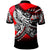 Nauru Polo Shirt Tribal Jungle Red Pattern - Polynesian Pride