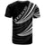Nauru Custom T Shirt Wave Pattern Alternating White Color - Polynesian Pride