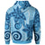 Nauru Zip Hoodie Tribal Plumeria Pattern - Polynesian Pride