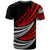 Tokelau Custom T Shirt Wave Pattern Alternating Red Color - Polynesian Pride