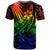 Yap T Shirt The Flow of The Ocean Rainbow Color - Polynesian Pride