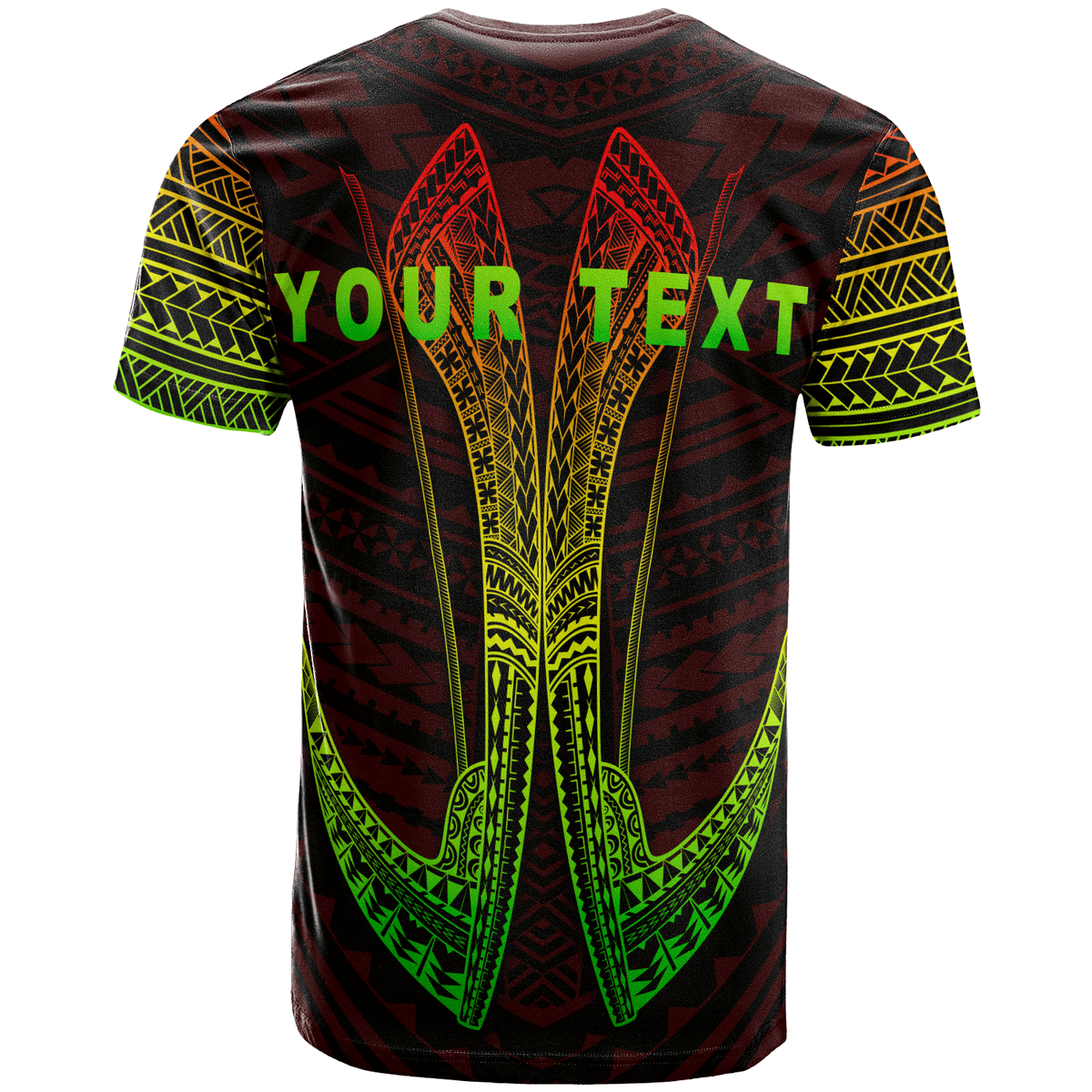 Yap Custom T Shirt Fish Hook Ver2 - Polynesian Pride