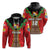 Custom Tonga Rugby Zip Hoodie Style Gown Unisex Red - Polynesian Pride