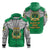 Custom Saineha Tonga Zip Hoodie Polynesian tattoo Class of LT16 Unisex Green - Polynesian Pride