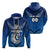 Custom Maori Aotearoa Manania Zip Hoodie Simple Sport Style LT16 Unisex Blue - Polynesian Pride