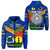 Custom Vanuatu Tafea Province and Kanaky New Caledonia Zip Hoodie Together, Custom Text and Number LT8 Unisex Blue - Polynesian Pride