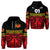 Custom Marquesas Islands Zip Hoodie Marquesan Tattoo Special Style Red LT8 - Polynesian Pride