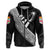 Custom Fiji Tapa Rugby Zip Hoodie version Style You Win White - Polynesian Pride