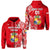 Custom Tonga Coat of Arms Zip Hoodie Simple Vibes Bright Red LT8 Unisex Red - Polynesian Pride