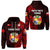 Custom Tonga Coat of Arms Zip Hoodie Simple Vibes Red LT8 Unisex Red - Polynesian Pride