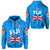 Fiji Day Zip Hoodie Flag Vibes LT8 Unisex Blue - Polynesian Pride