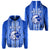 Hawaii Kailua High School Zip Hoodie Surfriders Simple Style LT8 Unisex Blue - Polynesian Pride