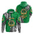 Custom Saineha Tonga Zip Hoodie Polynesian Style Class of LT16 Unisex Green - Polynesian Pride