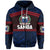 Samoa Rugby Polynesian Patterns Zip Hoodie Blue Unisex Blue - Polynesian Pride