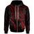 Palau Custom Zip up Hoodie Red Turtle Unisex Red - Polynesian Pride