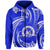 Custom Tonga Tupou College Zip Hoodie Special Polynesian Unisex Blue - Polynesian Pride