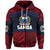 Custom Samoa Rugby Polynesian Patterns Zip Hoodie Red Unisex Red - Polynesian Pride