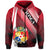 Custom Tonga Zip Hoodie Special Line Polynesian Unisex Red - Polynesian Pride