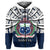 Custom Vibe Hoodie Samoa Zip Hoodie Special Polynesian No.4 Unisex Blue - Polynesian Pride