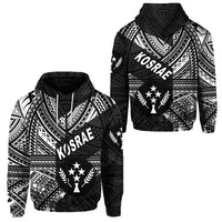 FSM Kosrae Zip Hoodie Original Style Black LT8 Unisex Black - Polynesian Pride